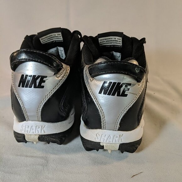 Nike Land Shark Legacy Football Cleats Mens US 8 Black White 396231-011 - Picture 6 of 12